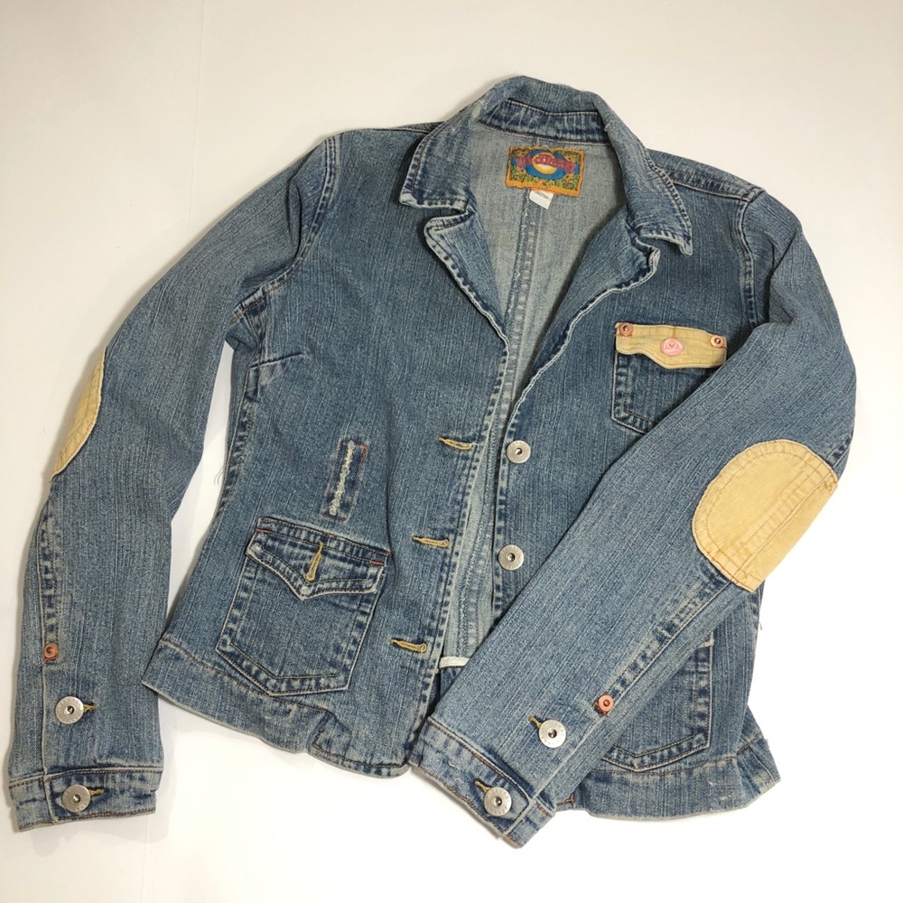 Vintage ZB Jeans Hippie Boho Jean Jacket Blazer